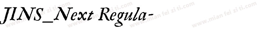 JINS_Next Regula字体转换